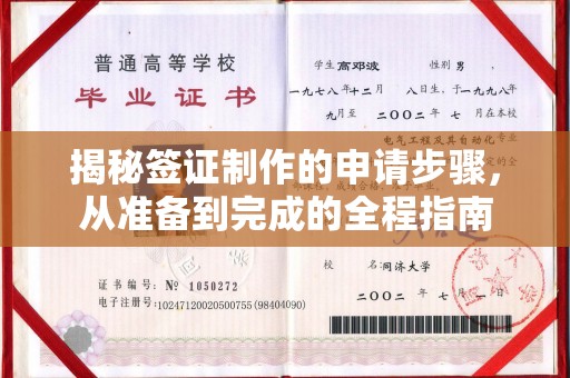 交口揭秘签证制作的申请步骤，从准备到完成的全程指南